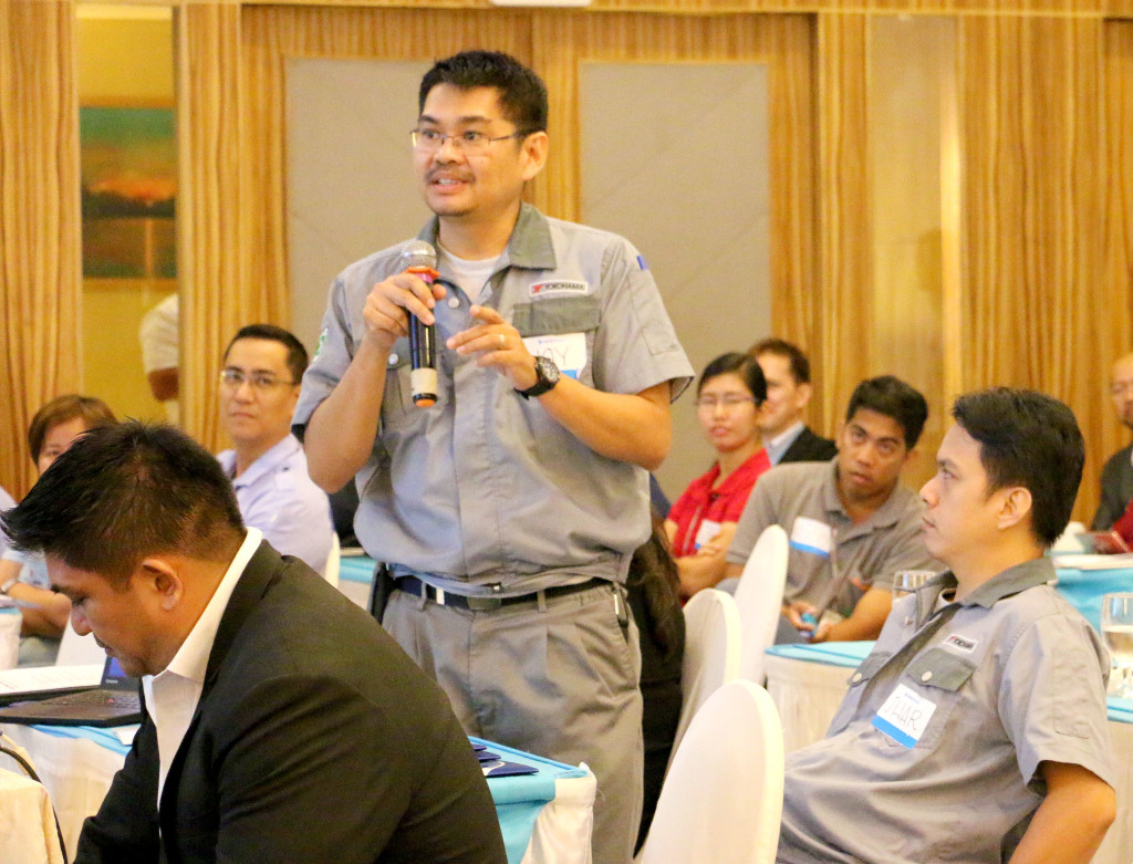 A representative from Yokohama asks about AboitizPower services. Value-added technical services that can be provided by AboitizPower include power quality analysis, vibration analysis and thermal scanning, as well as billing updates and services.