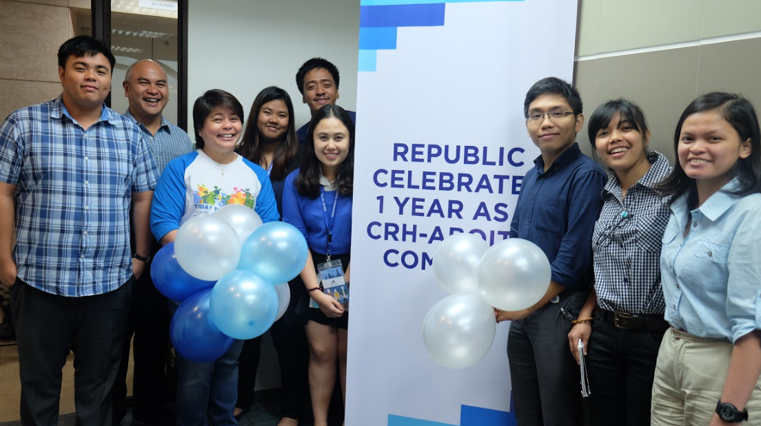 The Republic Comms Team enjoys a light moment in the midst of all the event preparations.