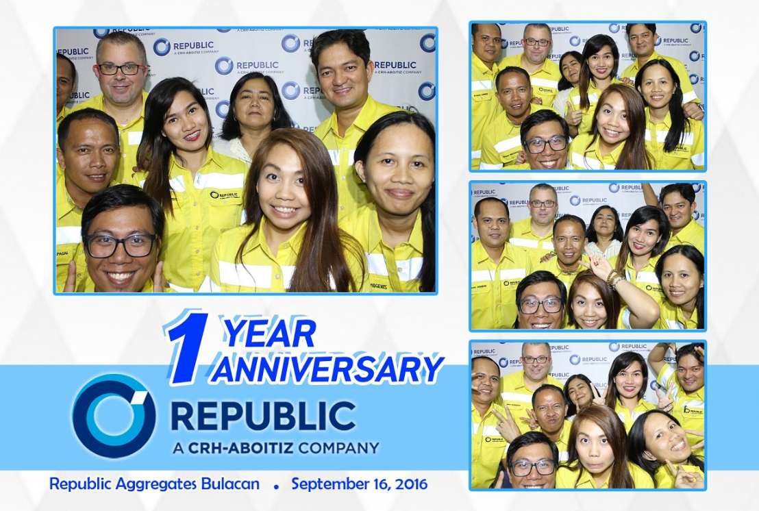 What is an anniversary celebration without a photo booth moment with colleagues?