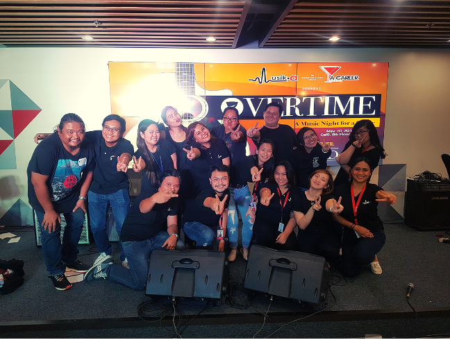 Musik-a, together with A-Career Mixers strike a pose after the successful event. 